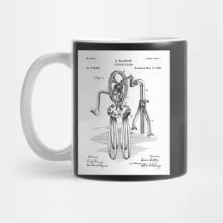 Egg Beater Patent - Baker Cook Chef Kitchen Decor Art - White Mug